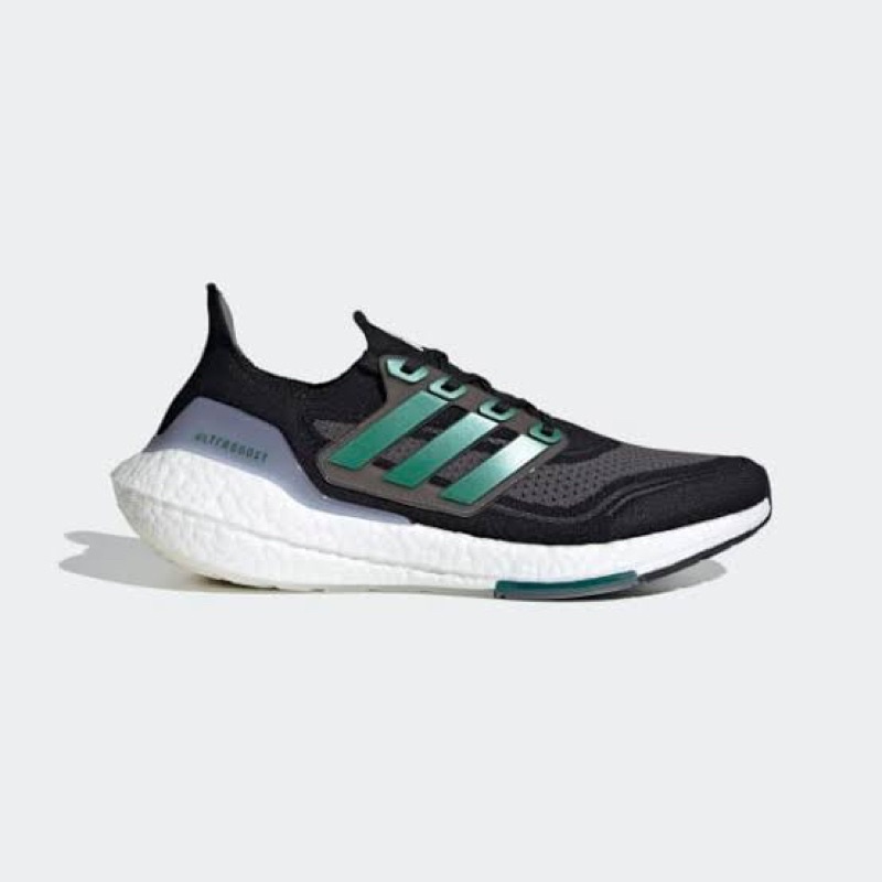 ADIDAS ULTRABOOST 21 CORE BLACK/GREEN (ORIGINAL 100% BNIB) ART FZ1923