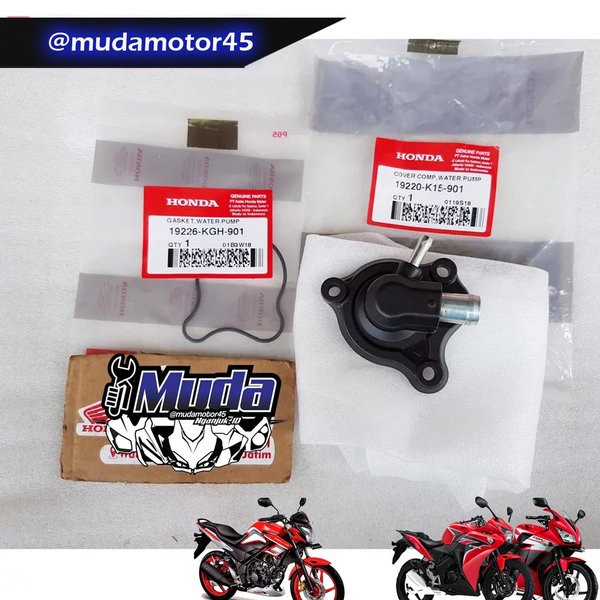 COVER WATERPUMP OLD CBR150R CB150R 2013 K45A LOKAL CBU FI THAILAND KPP K45 19220-K15-901 TUTUP POMPA