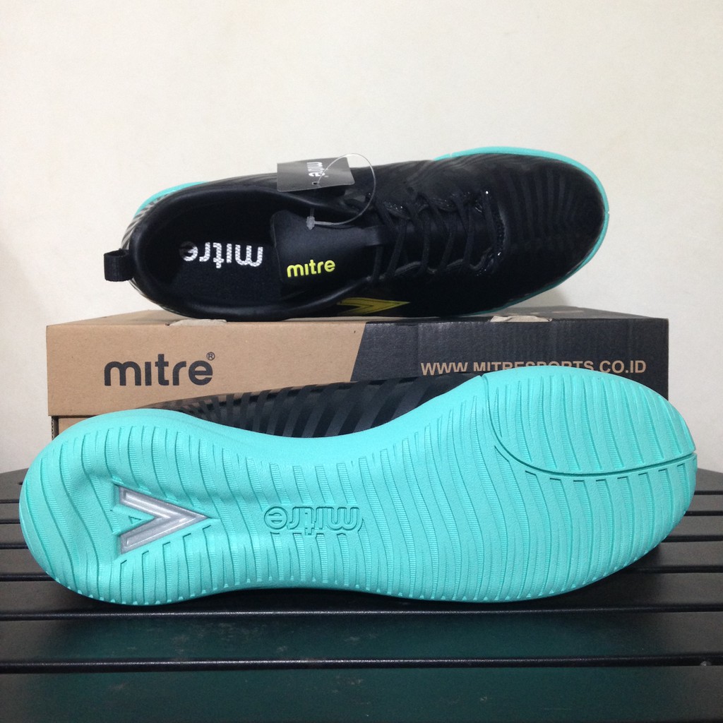 Sepatu Futsal Mitre Optimize IN Black Yellow Lite T01040020 Original BNIB Promoted