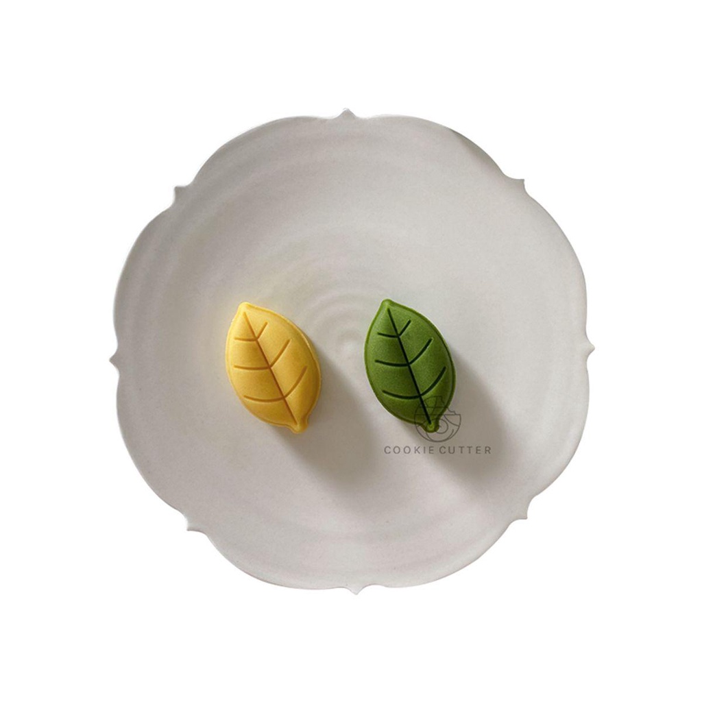 【 ELEGANT 】 Ma'amoul Bentuk Oriental Gaya Cina Berbentuk Daun Dapur Tekan Tangan Baking Cookie Stamp Cutter