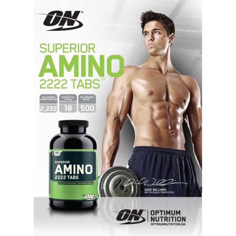 ON AMINO 2222 320 TABS SUPLEMEN PROTEIN ISOLATE MAKANAN GYM FITNES BISKUIT KESEHATAN MAKANAN