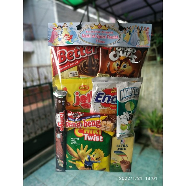 

Paket Snack Ulang Tahun Anak / FREE DESIGN LABEL / Souvenir Ultah