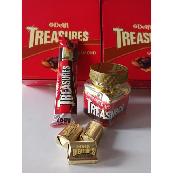 TREASURES COKELAT ALMOND / TREASURES COKLAT COOKIES N CREAM FREE BUBBLEWRAP