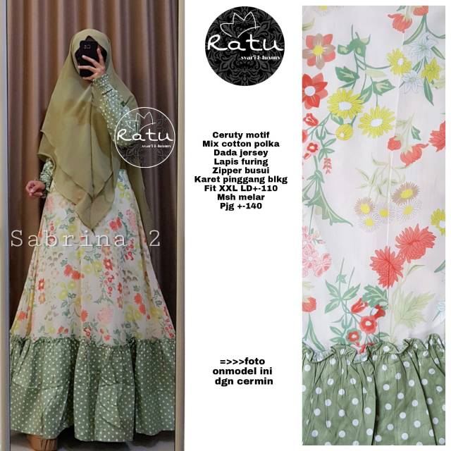 Sabrina 2 Gamis syari Ori RATU