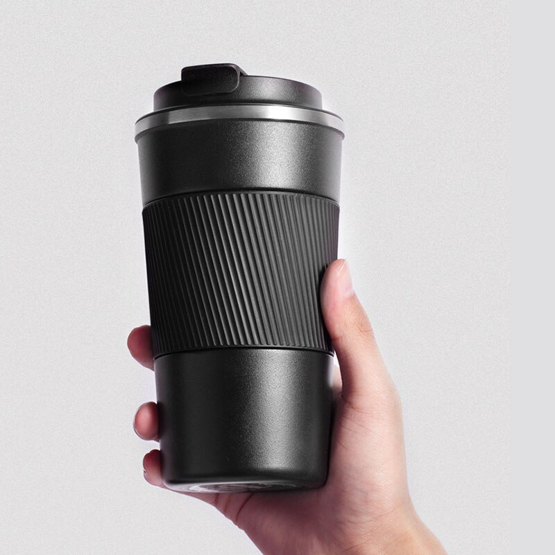 Tumbler Kopi Stainless Rubber Grip Murah