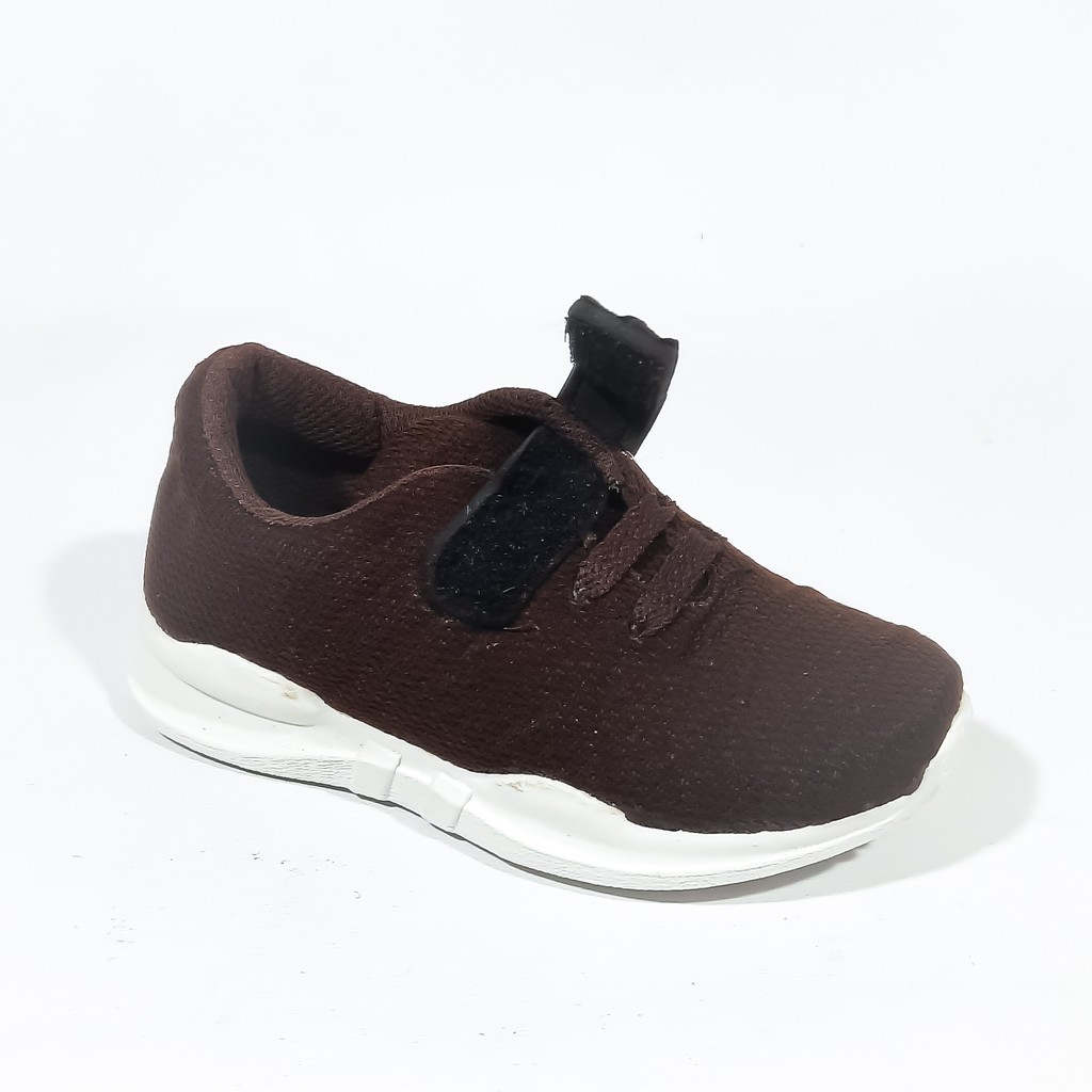 Sepatu Anak Kets Sneaker Adirey Sekolah TK SD Hitam Merah Coklat Lokal SKL10-2