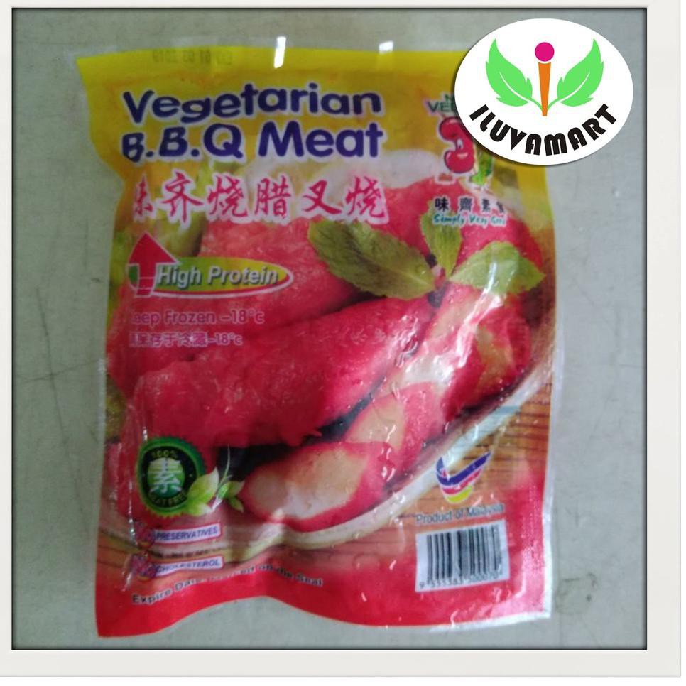 

{Original} Mr. Vege BBQ Meat 240 gr / Char Sao Vegetarian / Cha Siu Kedelai