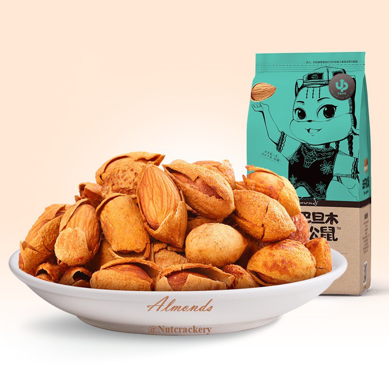 

Best Seller Kacang Almond Import 160g Three Squirrels Rasa Special Enak Nagih!