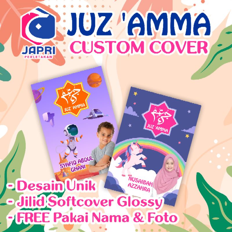 Juz Amma Custom Cover Nama dan Foto Juz Amma Milenial Lucu