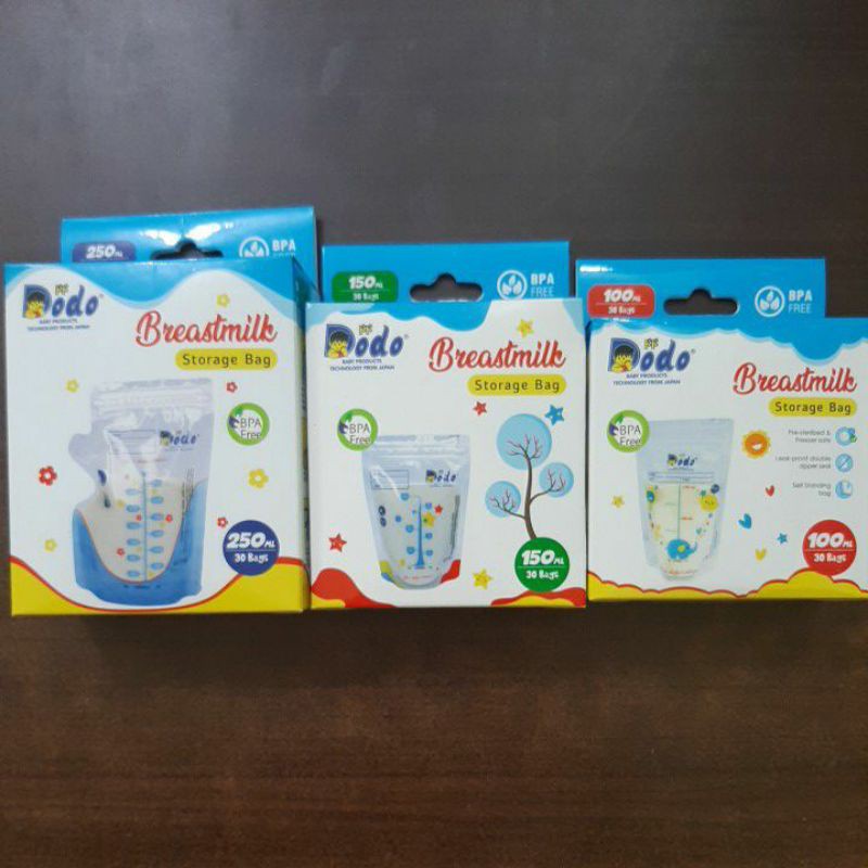 ☃Cutezz_Ching1☃Dodo Breastmilk Storage Bag 30 Bags 100ml/150ml/250ml