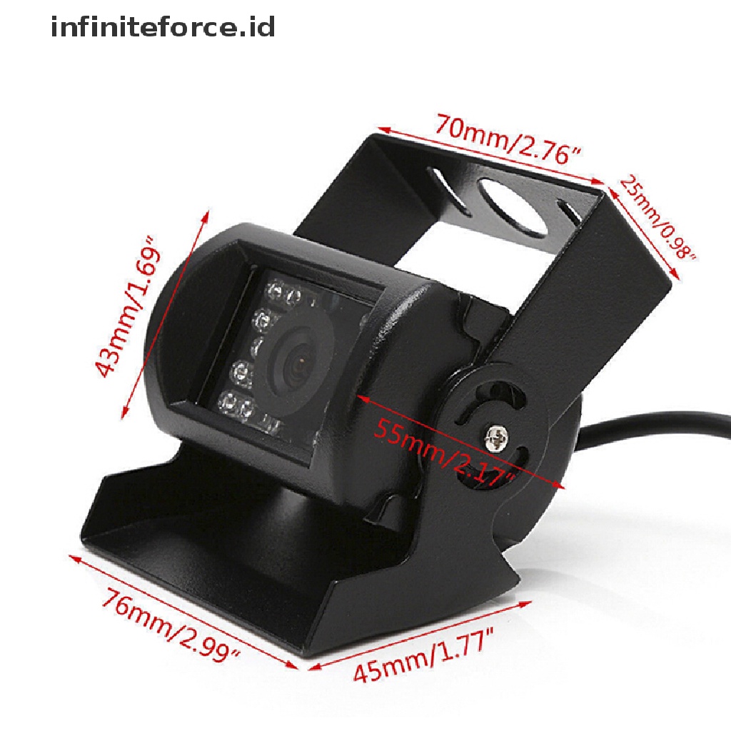 (infiniteforce.id) Kamera Mundur / Parkir Mobil / Truk / Bus 18 LED IR Night Vision