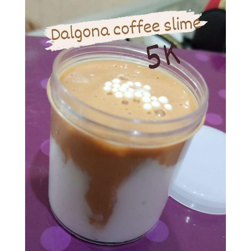 dalgona coffee slime