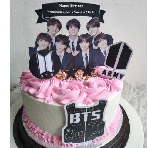 Kue Ulang Tahun BTS Blackforest Cake Murah Meriah size 18 cm