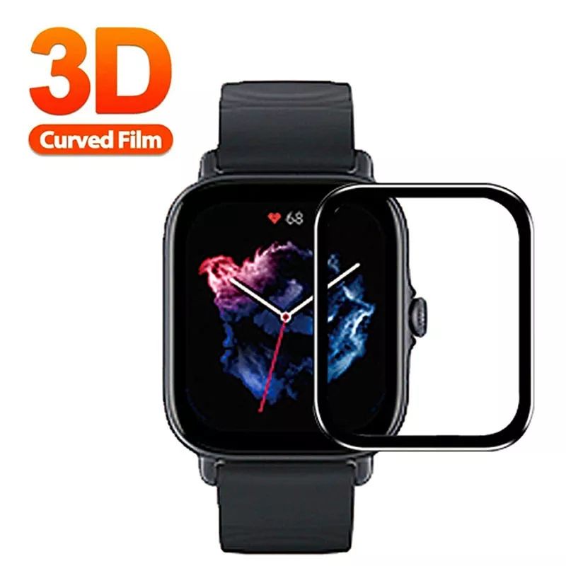 Anti Gores 3D Full Cover Screen Protector Amazfit GTS GTS 2 GTS 3 GTS 4 GTS 2/4 Mini