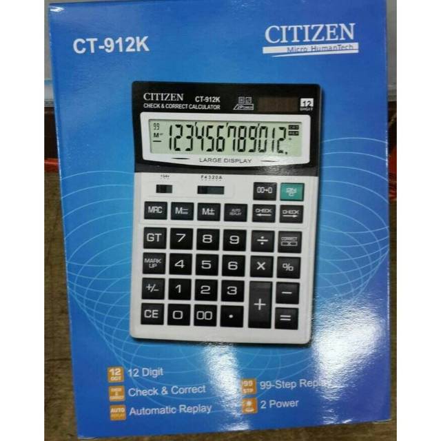 

Calculator - Kalkulator Citizen CT 912K