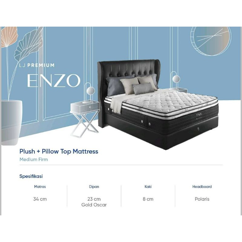 LJ Springbed Premium Enzo Matras 90/100/120/140/160/180/200