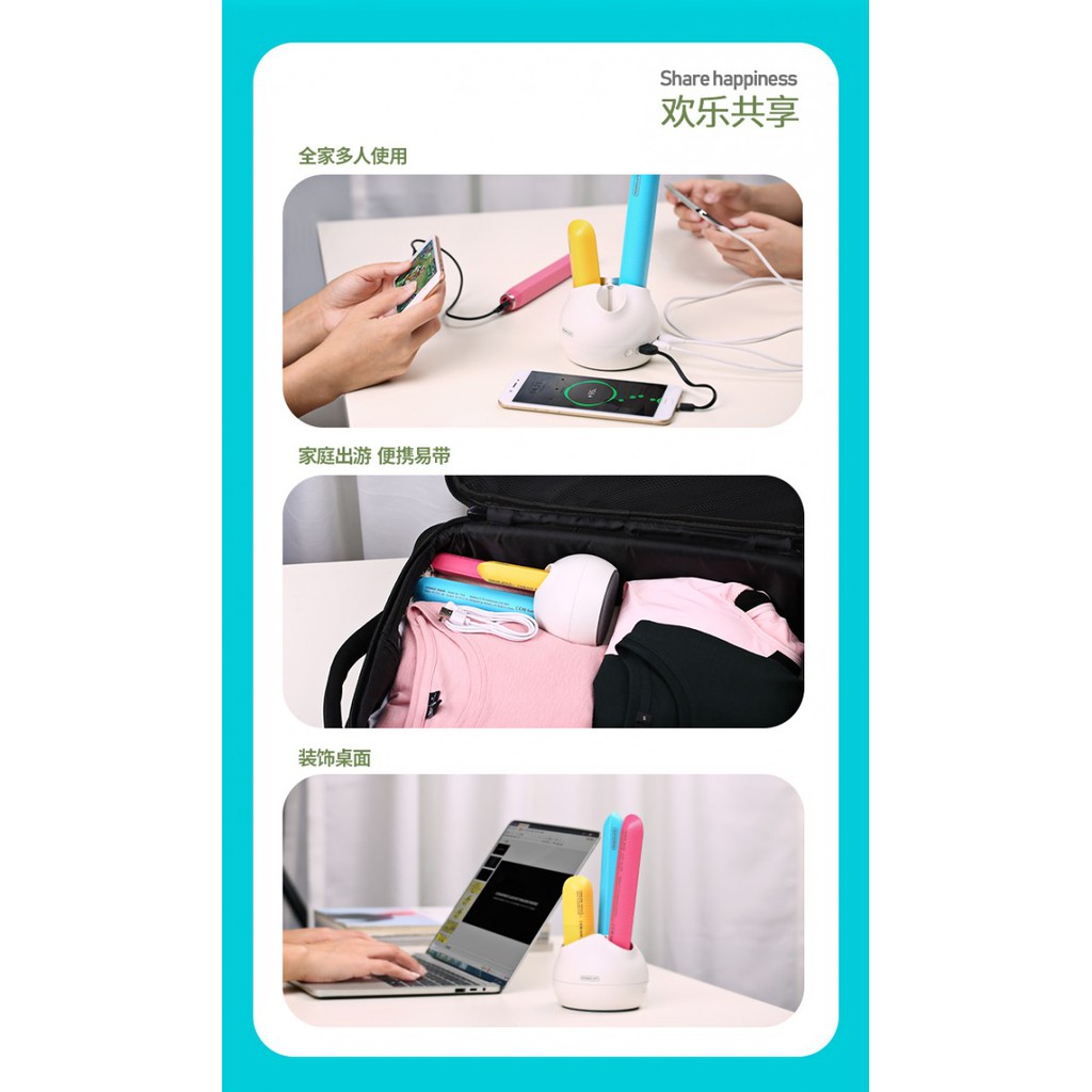 AKN88 - REMAX RL-PW01 Life Salrens 3 in 1 Powerbank Family Pack