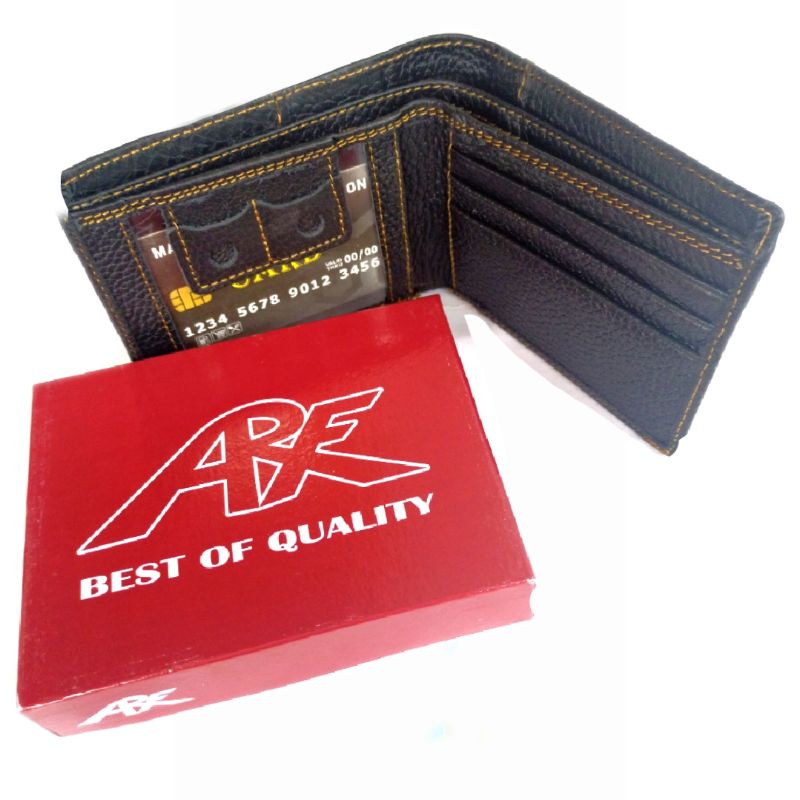 dompet pria kulit asli original lipat dua arf