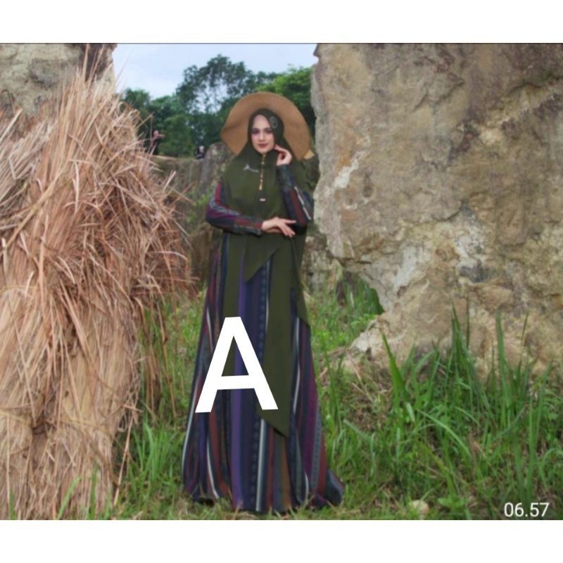 GALATA SERIES SET SYARI ORI BY ALZHEA PREMIUM / GAMIS SET HIJAB CERUTY / Gamis Syari / Baju Gamis Se