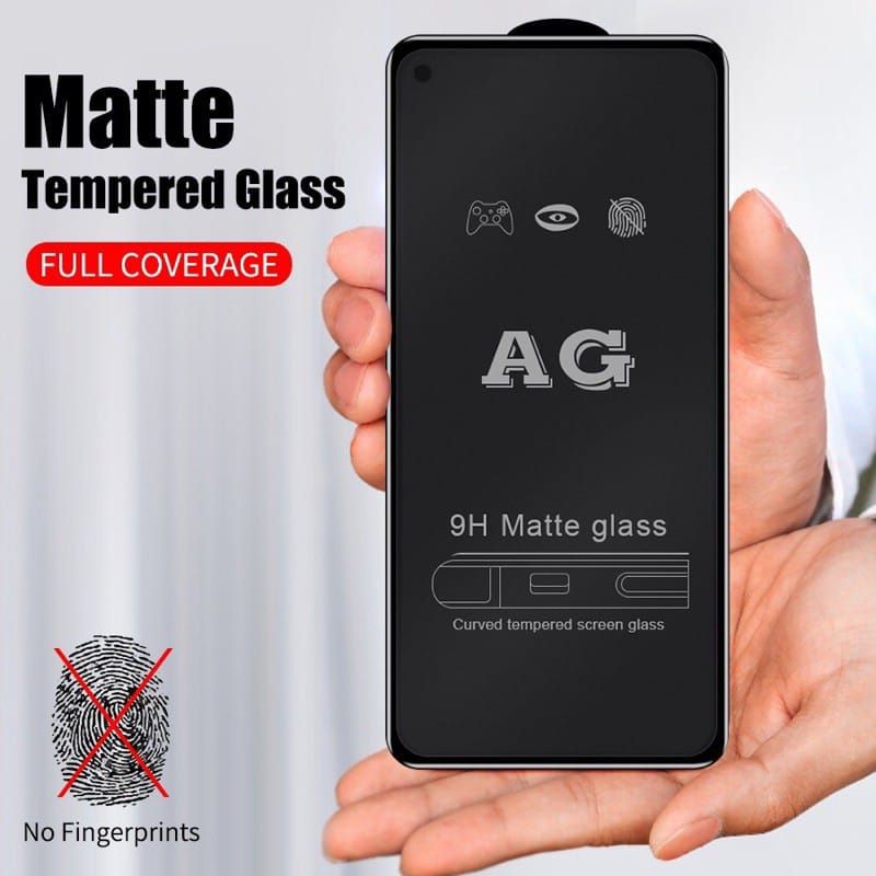Temper  matte glass anti minyak full layar Xiaomi Mi 8 lite Mi 9 lite Mi 9se Mi 9T Mi 9x Mi 10T Mi 1