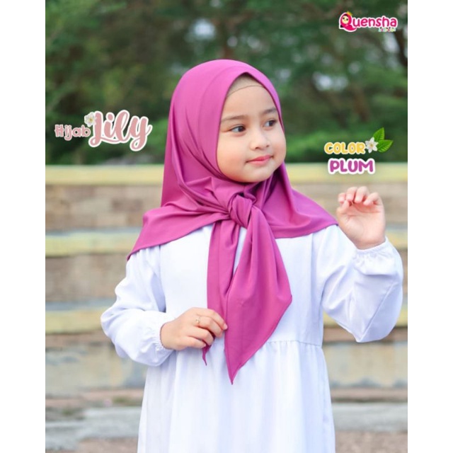 Hijab Lily - Hijab Lily Quensha - Quensha - Jilbab Anak - Jilbab Lucu - Jilbab Instan - Bergo Anak -