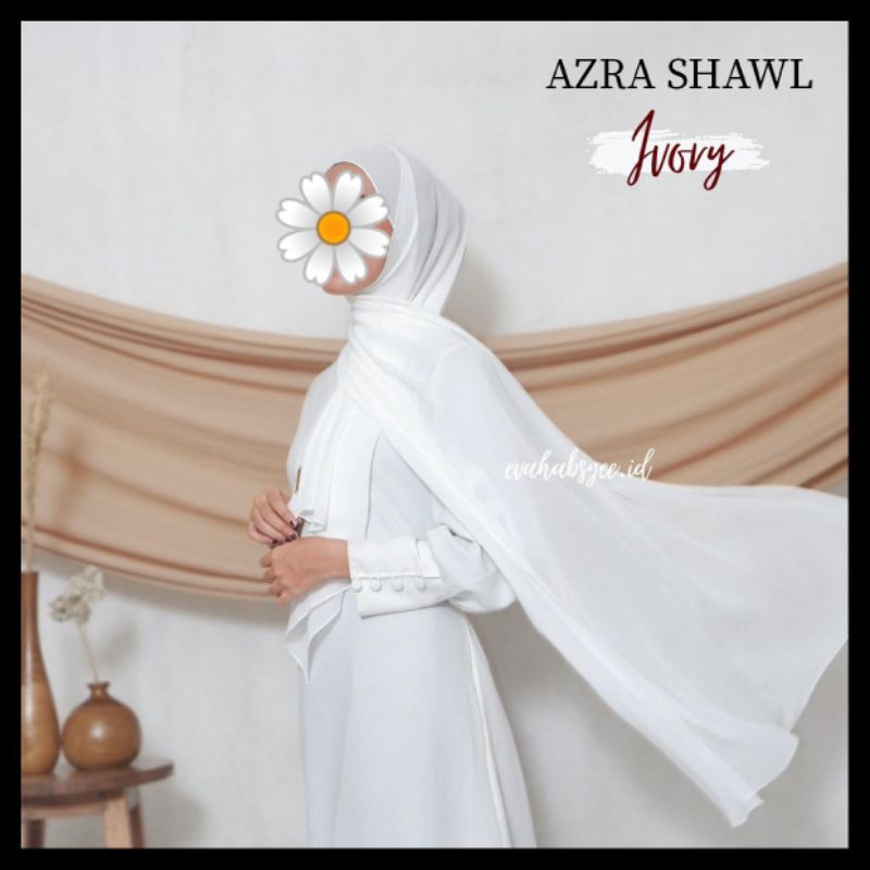 Pashmina Putih | Azra Ivory | Pashmina Cantik | Pasmina | Pasmina Putih | Pasmina Cantik Murah