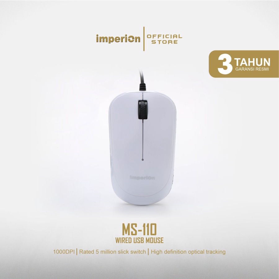 Imperion MS-110 Wired USB Mouse - Mouse Komputer/Laptop Kabel USB