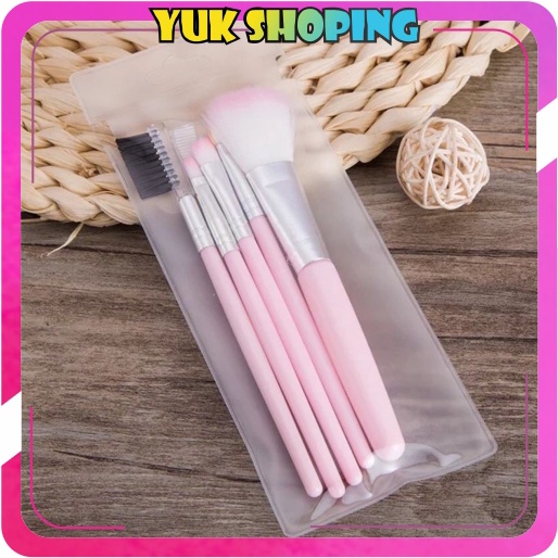 ✧YUKSHOPING✧ Alat Make Up Brush Set 5 in 1 Packingan Make Up Tools / Brush / Kosmetik Import R636