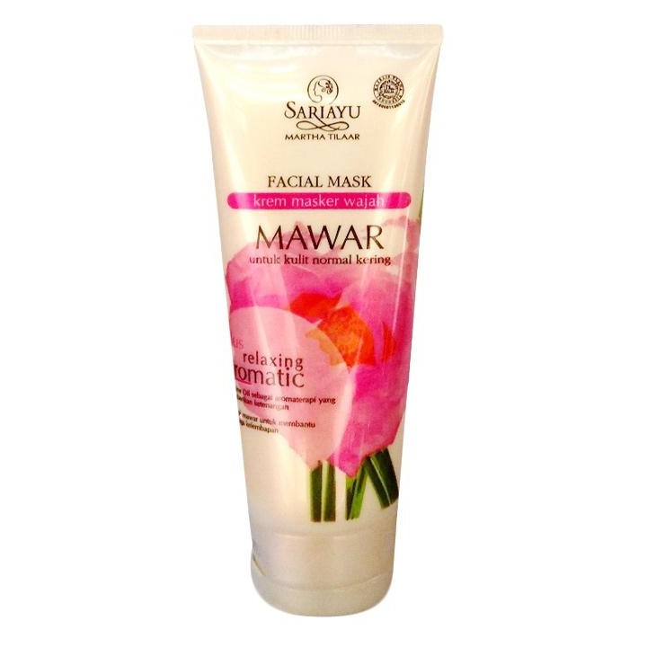 Sariayu Facial Mask Mawar - Sariayu Krem Masker Wajah Mawar Plus Relaxing Aromatic 90gr
