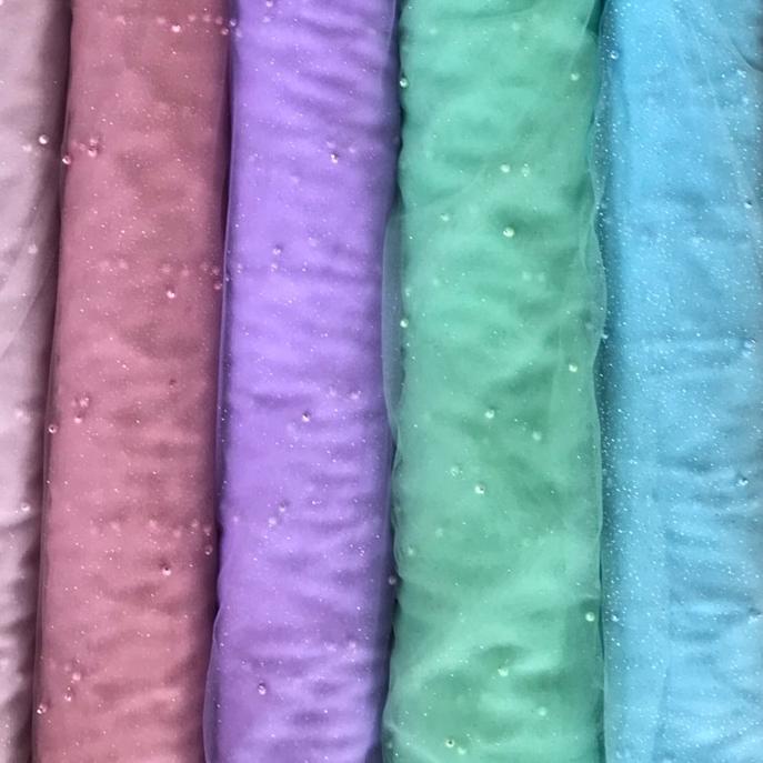 『3.3 SALE』 Kain Tile Mutiara Gliter Polos Glitter Murah Meteran Import Terlaris/MEN SALE/〖COD⭐〗/【Imp