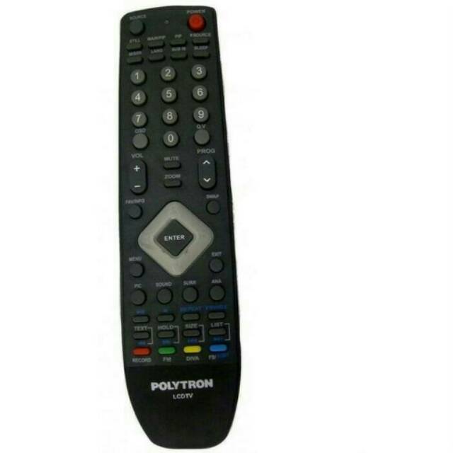 REMOTE TV LCD LED MERK POLYTRON WARNA HITAM