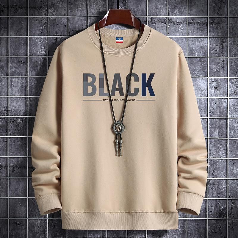 Sweater Pria Termurah Berkualitas - Black Basic Cowo