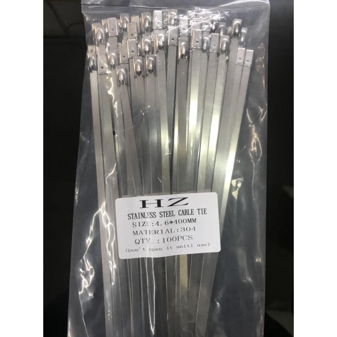 

ONSALE HZ Stainless Steel Cable Ties 4,6 x 400 mm SS304/kabel tis stanless