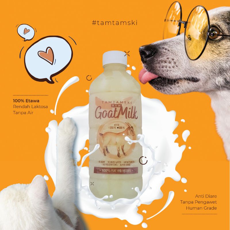 

500ML SUSU KAMBING MURNI RAW GOAT MILK (CAT DOG) SUSU ANJING KUCING