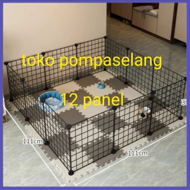 ✔ COD ✔ pagar DIY kandang anjing kucing kelinci custom paket 12 pcs + KONEKTOR