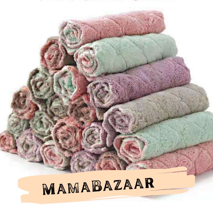 terlaris Kain Lap Meja Piring ANTI MINYAK Kain Lap Microfiber Kain Lap Tangan Kualitas Bagus