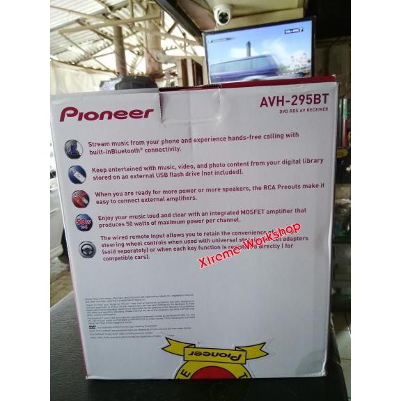 TV MURAH PIONEER AVH - 295BT DVD RDS AV RECEIVER Terbaik