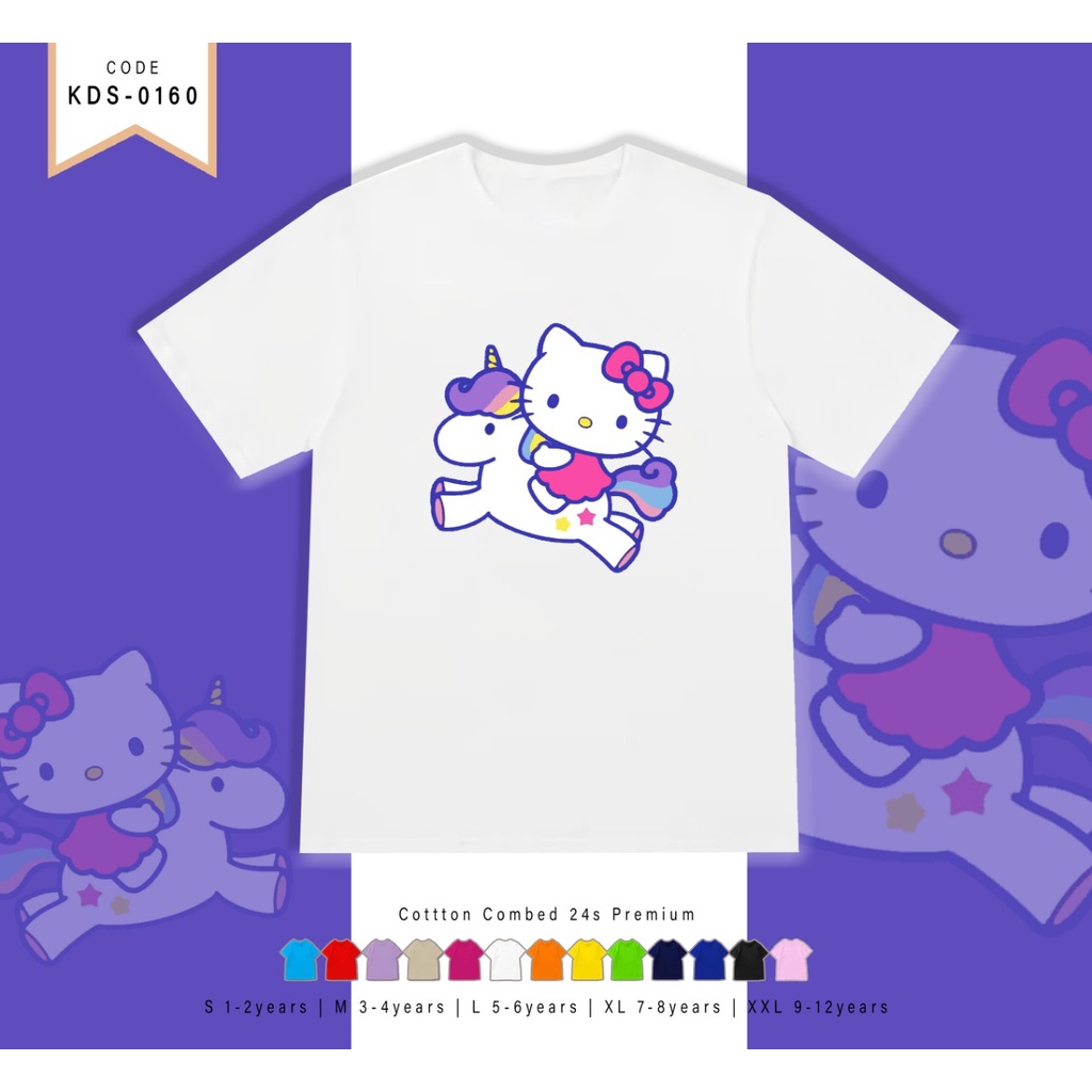 T-SHIRT / KAOS ANAK-ANAK TERMURAH BERGAMBAR HK UNICORN- TERIMA CUSTOM KAOS KELUARGA