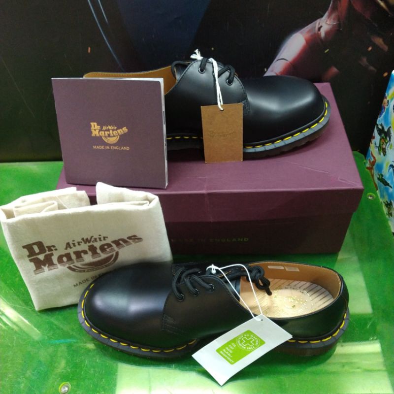 Sepatu Dr Martens / Dr martens original / Dr Martens / Sepatu Docmart / Dr Martens 1461 Black Vintage Made In England