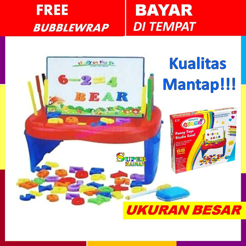 

mainan edukasi anak 3 4 5 6 tahun papan tulis anak kecil drawing board white board anak murah