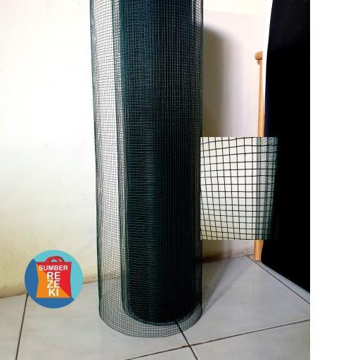 Terbaik..  Kawat Loket PVC Anti Karat 1/4" Lebar 90cm, Kawat Ram,Kawat kandang, Kawat Ayak Pasir ,.,