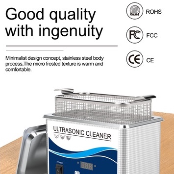 GRANBO Mesin Pembersih Perhiasan Gelang Kalung Cincin Jam Koin Kacamata pembersih metal tanpa korosi Ultrasonic Cleaner Ultrasound Washing 800ml Household Digital Ultrasonic Cleaner 35W Stainless Steel Bath 110V 220V Degas Watches Jewelry Metal Polish