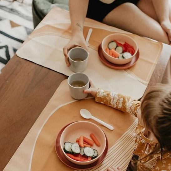 EKOBO Bamboo Kids Meal Set - Peralatan Makan Anak Anak Spoon Fork Plate Cup Alat Makan Anak BPA Free