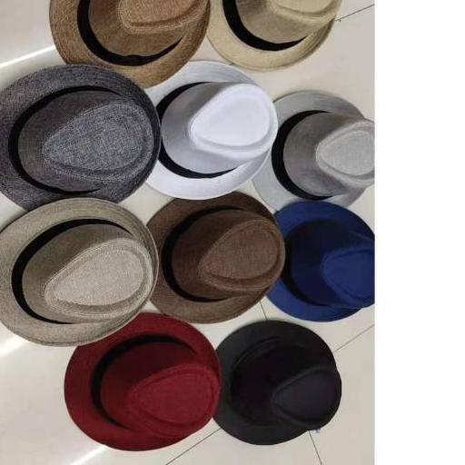 ● Topi fedora anyam jerami ☁