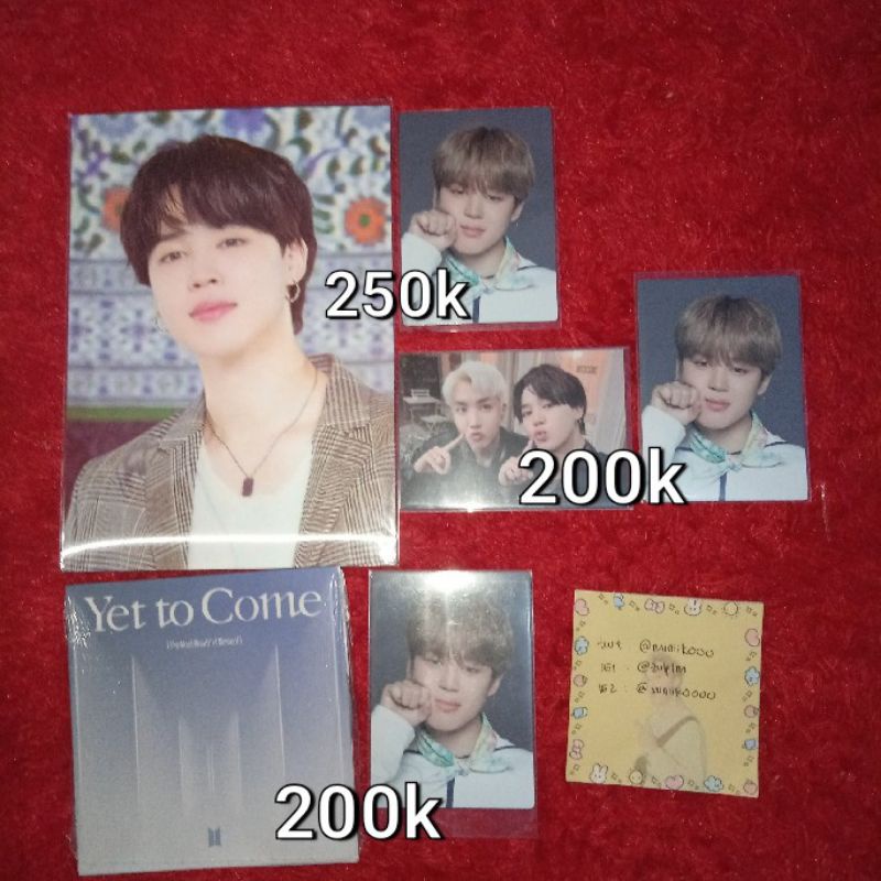 BTS JIMIN UNYEL SOWOOZOO 8/8 + PAIR