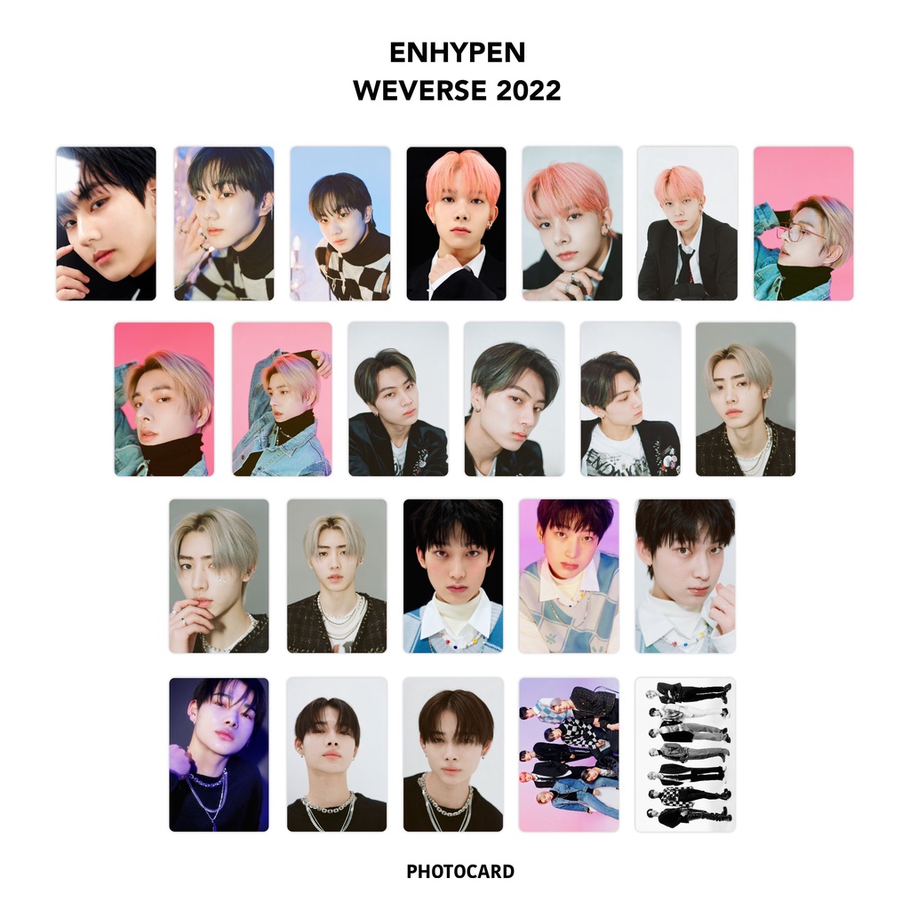 Photocard Enhypen Weverse 2022