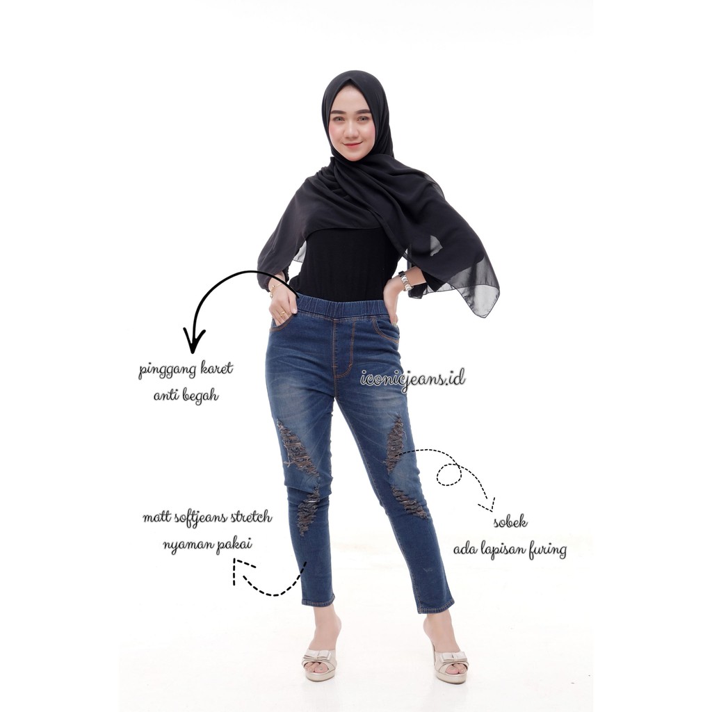 CARLOS JEANS / LEGGING JEANS SOBEK ADA LAPISAN