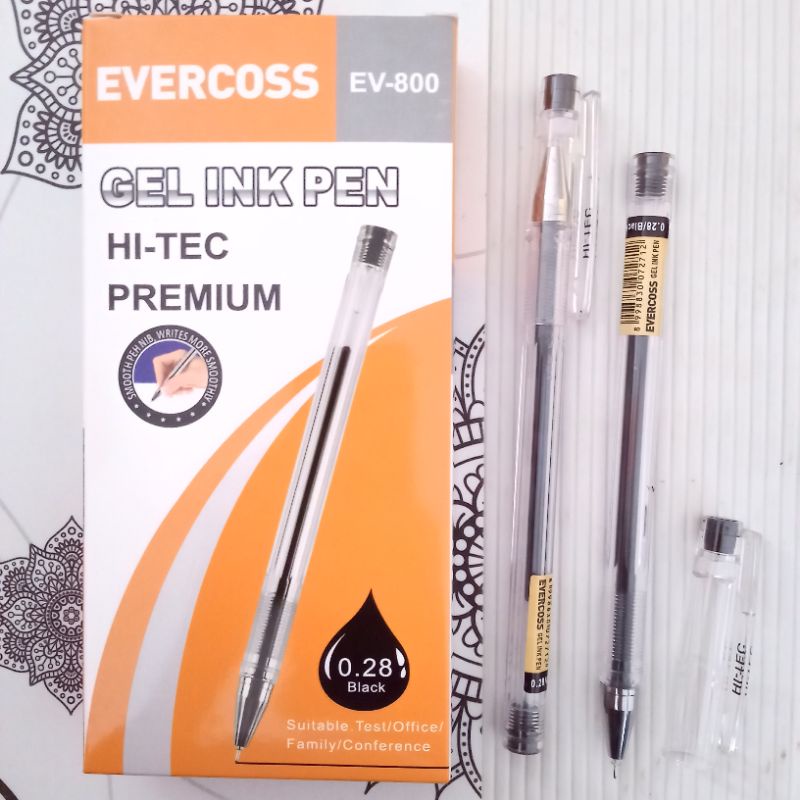 

Bulpoin Evercoss Gel Ink Pen EV-800 (Isi 12 pcs)