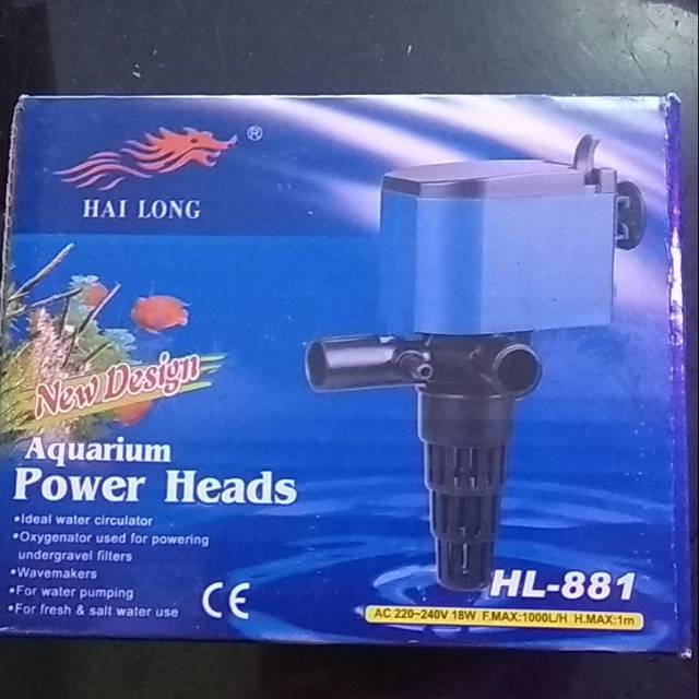 {HAI LONG} Mesin Aquarium POWER HEADS HL-881