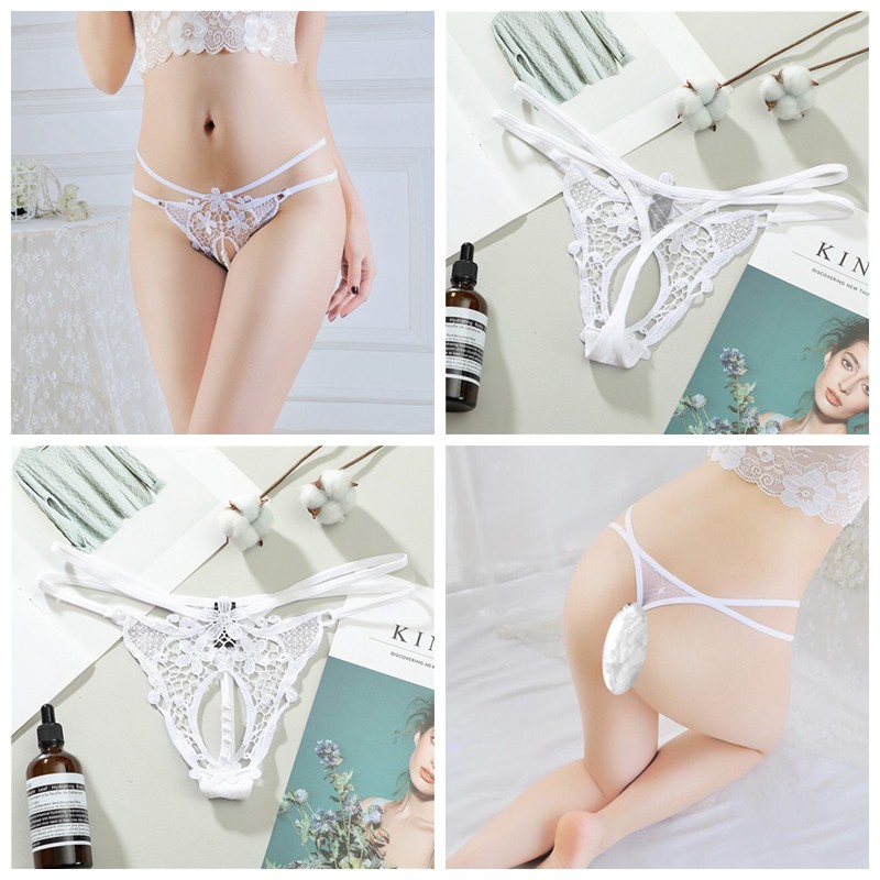 Sexy G Sttring Wanita Mutiara Thong Lace bordir Celana Dalam Lingerie C227